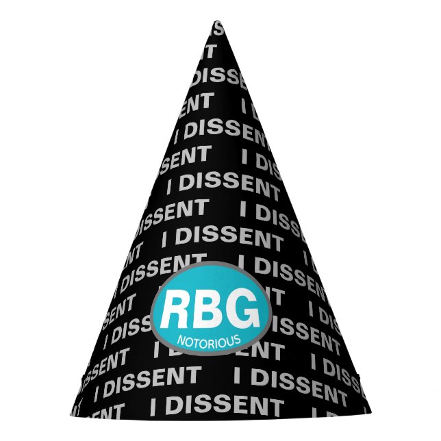 Ruth Bader Ginsburg RBG Oberster Gerichtshof Femin Partyhütchen (Vorderseite)