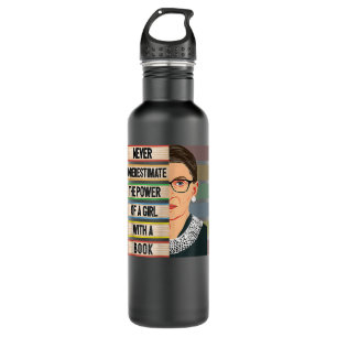 Ruth Bader Ginsburg RBG Quote Girl with B Edelstahlflasche