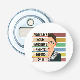 Ruth Bader Ginsburg RBG Quote Girl with B Flaschenöffner