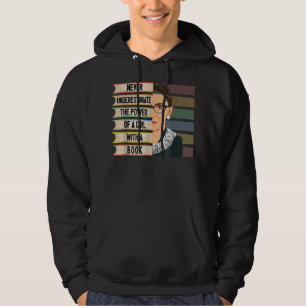 Ruth Bader Ginsburg RBG Quote Girl with B Hoodie