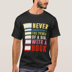Ruth Bader Ginsburg RBG Quote Girl with Book Women T-Shirt
