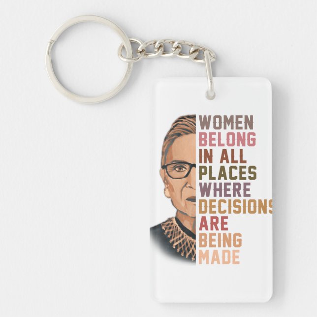 Ruth Bader Ginsburg RBG Schlüsselanhänger (Vorderseite)