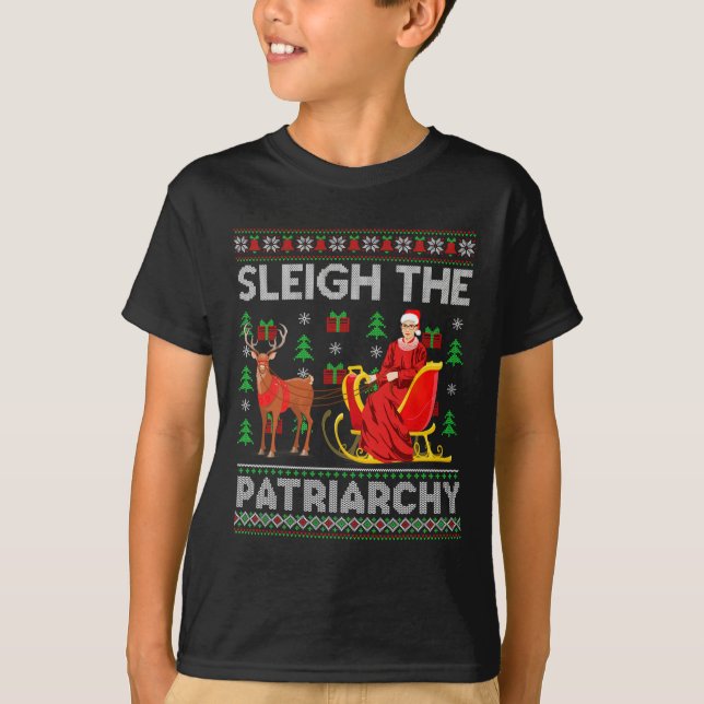 Ruth Bader Ginsburg Rbg Xmas Sleigh P T-Shirt (Vorderseite)