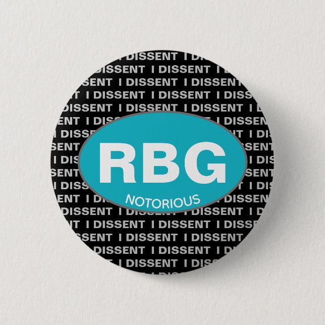 Ruth Bader Ginsburg Richter am Obersten Gerichtsho Button (Vorderseite)