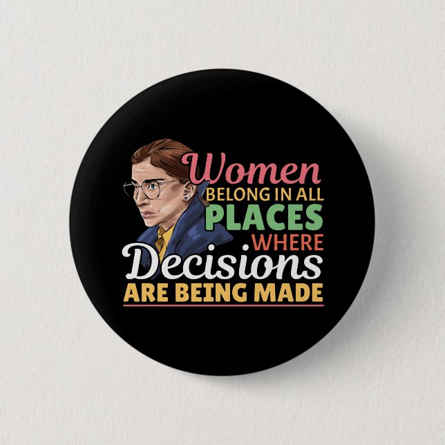 Ruth Bader Ginsburg Richterin Button (Vorderseite)