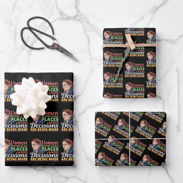 Ruth Bader Ginsburg Richterin Geschenkpapier Set (Vorderseite)