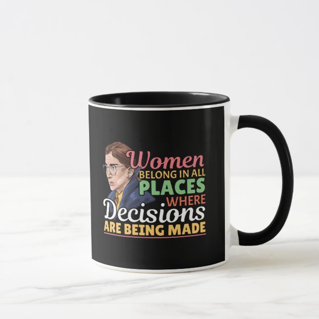Ruth Bader Ginsburg Richterin Tasse (Rechts)