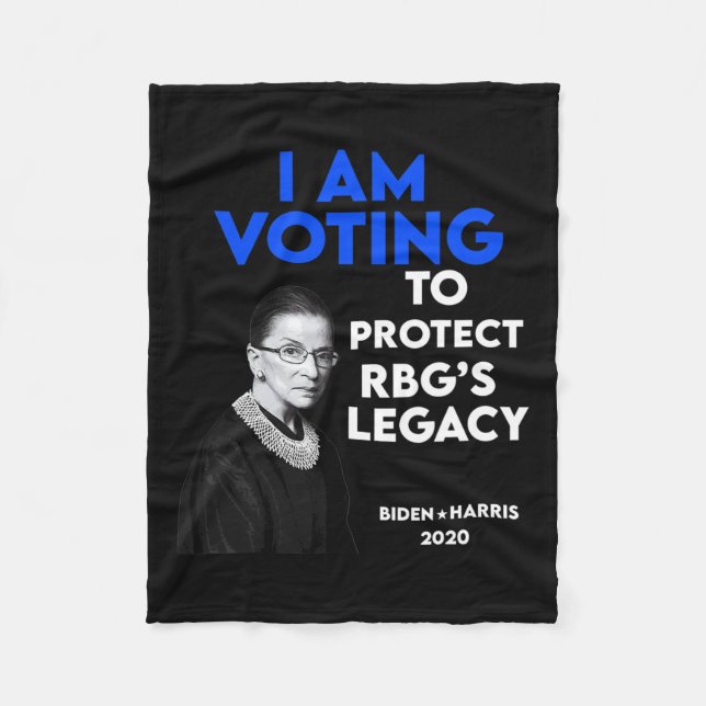 Ruth Bader Ginsburg&#';s Legacy Vote Biden 2020 Fleecedecke (Vorderseite)