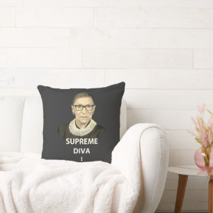Ruth Bader Ginsburg Supreme Diva getönt Kissen