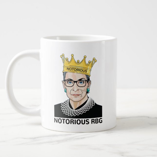 Ruth Bader Ginsburg Tasse, Notoring RBG Jumbo-Tasse (Links)
