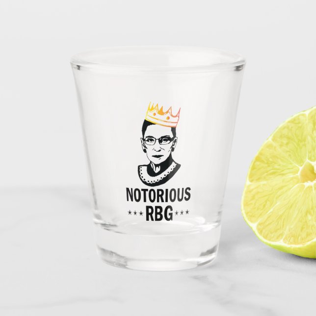 Ruth Bader Ginsburg Tasse, Notorious RBG Schnapsglas (Vorderseite)