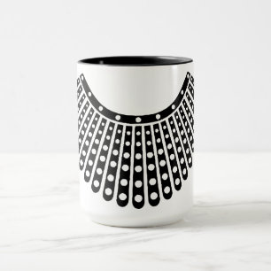 Ruth Bader Ginsburg Tasse, RBG Kragen Tasse