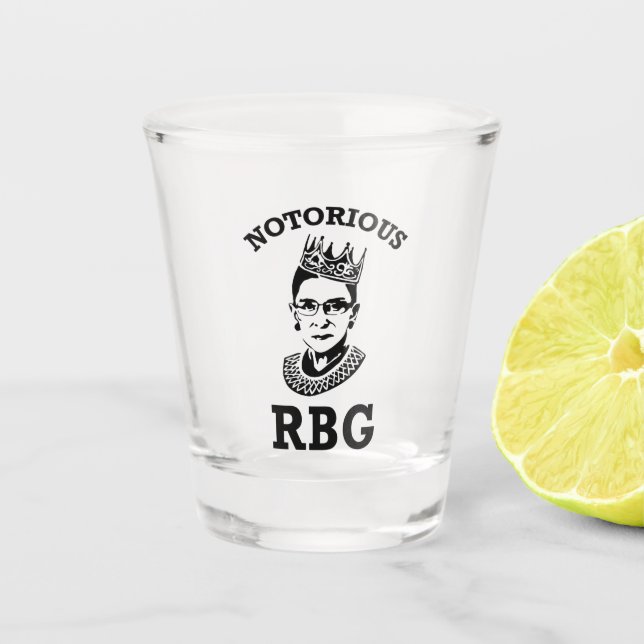 Ruth Bader Ginsburg Tasse, RBG Womens, Notoring Rb Schnapsglas (Vorderseite)