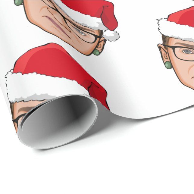 RUTH BADER GINSBURG Weihnachten Geschenkpapier (Rolleneckpunkt)