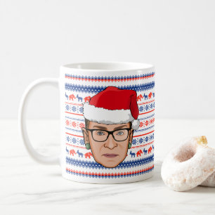 RUTH BADER GINSBURG Weihnachten Kaffeetasse