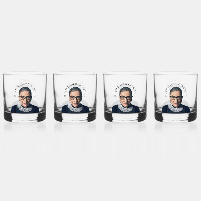 Ruth Bader Ginsburg Whiskyglas (Vorderseite)