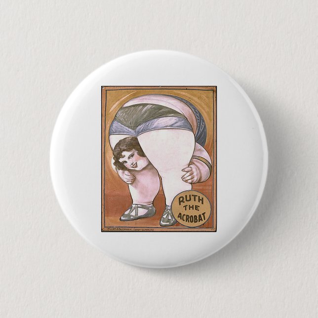 Ruth der Akrobat Button (Vorderseite)