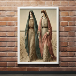 Ruth geht im Glauben in Richtung neue Hoffnung Poster