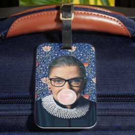 Ruth Ginsburg Pink gum Medway Tapestry Gepäckanhänger