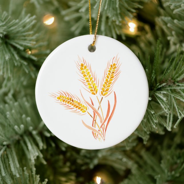 Ruth/Grain Stalks - Jesse Tree Keepake Keramik Ornament (Baum)