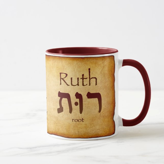 Ruth Hebrew Tasse (Rechts)