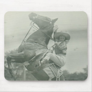 Ruth-Hinterwelle auf Tony, Cheyenne, Wyoming Mousepad