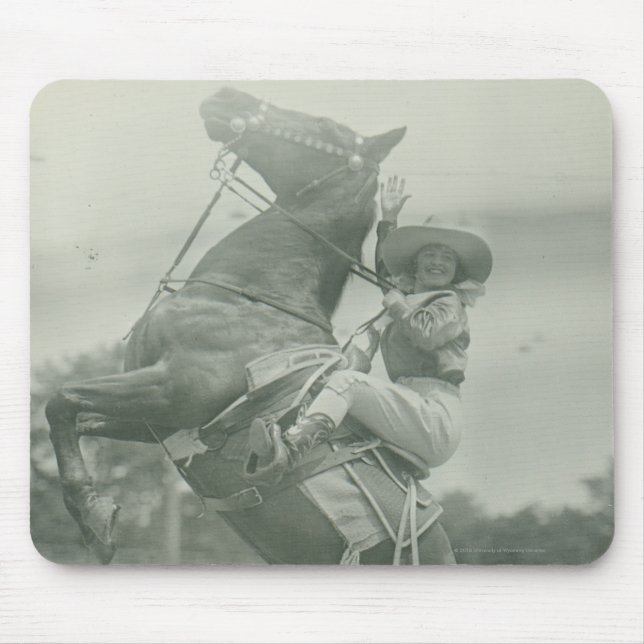 Ruth-Hinterwelle auf Tony, Cheyenne, Wyoming Mousepad (Vorne)