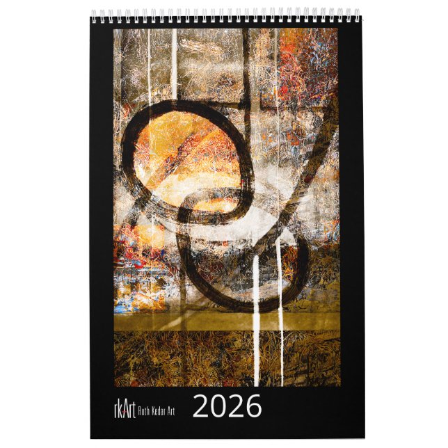 Ruth Kedar Art Calendar 2026 in Black Kalender (Titelbild)