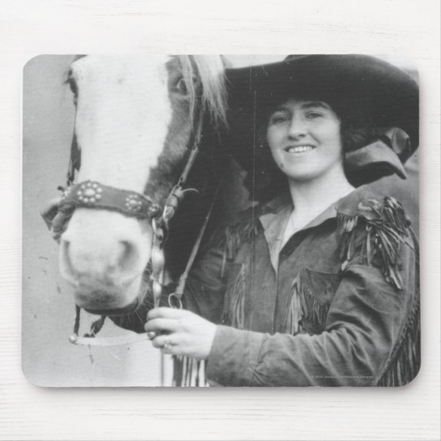 Ruth Roach und ihr Pferd. Mousepad (Vorne)