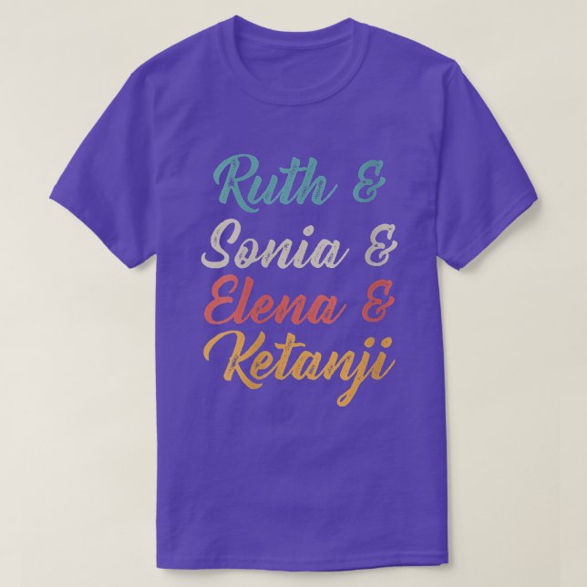 Ruth Sonia Elana Ketanji Brown Jackson SCOTUS R T-Shirt (Design vorne)