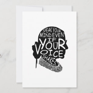 Ruth spricht Ihre Meinung, selbst wenn Ihre Stimme Einladung