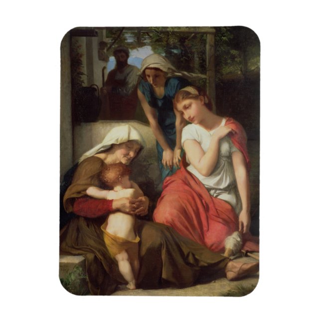 Ruth und Naomi, 1859 (Öl auf Leinwand) Magnet (Vertikal)