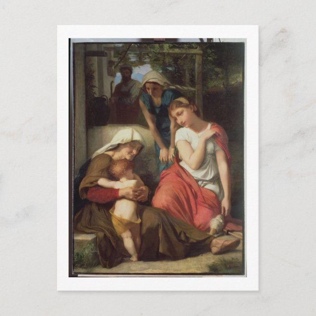 Ruth und Naomi, 1859 (Öl auf Leinwand) Postkarte (Vorderseite)