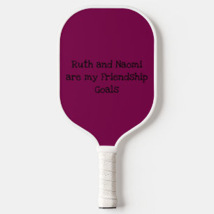 Ruth und Naomi Auserwählte Familie Pickleball Schläger