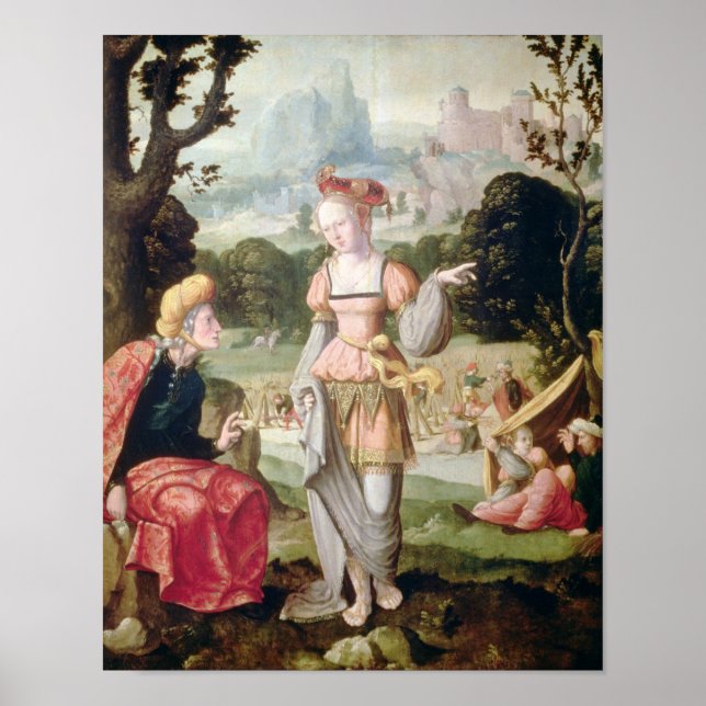 Ruth und Naomi im Feld Boaz, c.1530-40 Poster (Vorne)