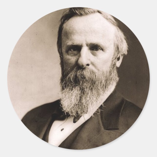 Rutherford B. Hayes 19 Runder Aufkleber (Vorderseite)