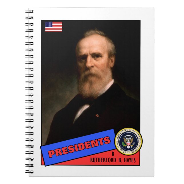 Rutherford B. Hayes Baseball Card Notizblock (Vorderseite)