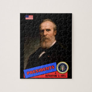 Rutherford B. Hayes Baseballkarte Puzzle