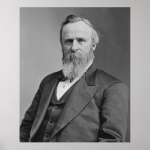 Rutherford B. Hayes Portrait von Mathew Brady Poster