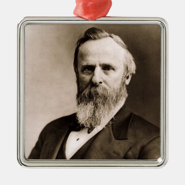 Rutherford B. Hayes Präsident Ornament Aus Metall (Vorne)
