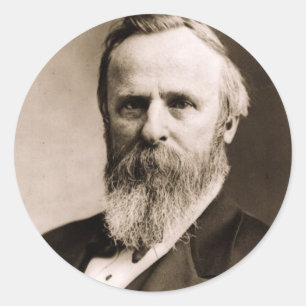 Rutherford B. Hayes Runder Aufkleber