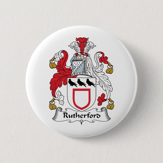 Rutherford-Familienwappen Button (Vorderseite)