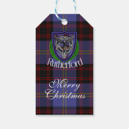 Rutherford Scottish Clan Tartan & Crest Geschenkanhänger