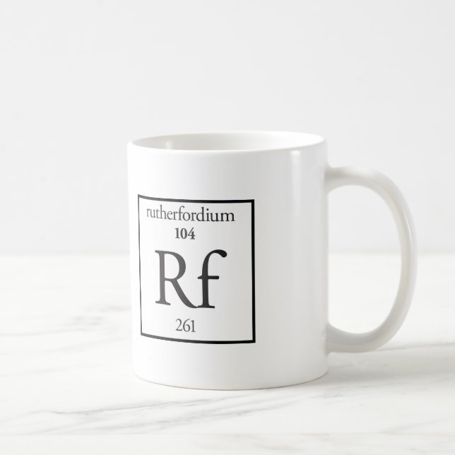 Rutherfordium Kaffeetasse (Rechts)