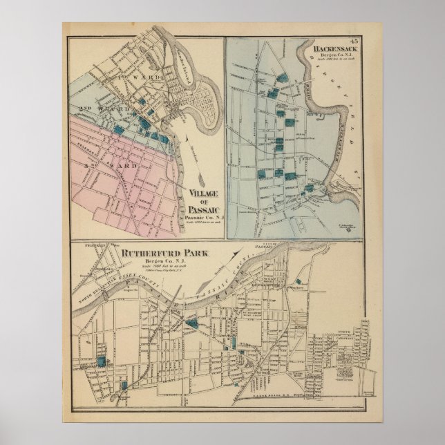 Rutherfurd Park, Passaic, Hackensack Poster (Vorne)