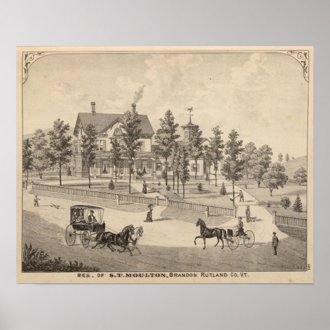 Rutland in Vermont Poster (Vorne)