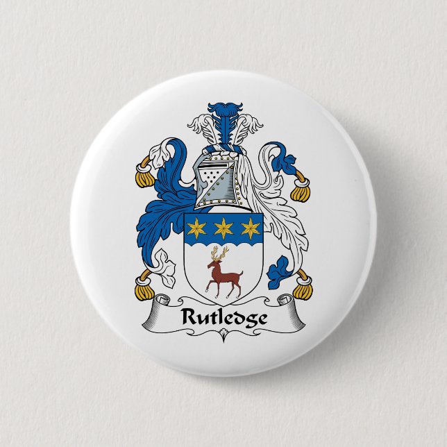 Rutledge Familienwappen Button (Vorderseite)