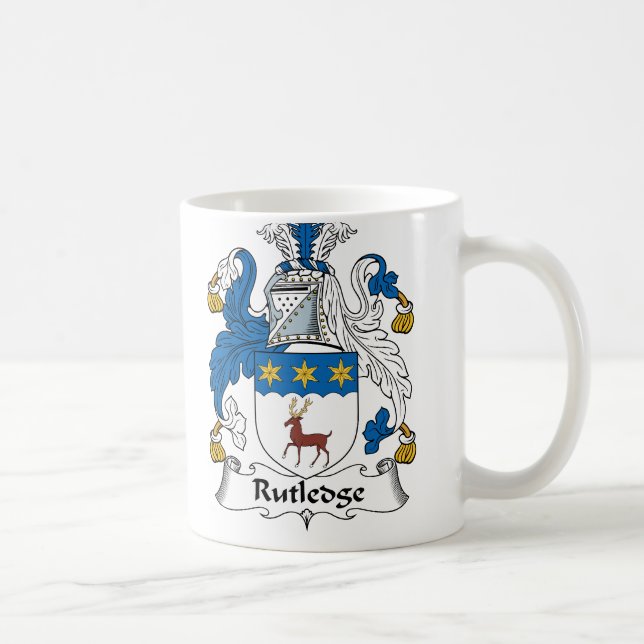 Rutledge Familienwappen Tasse (Rechts)