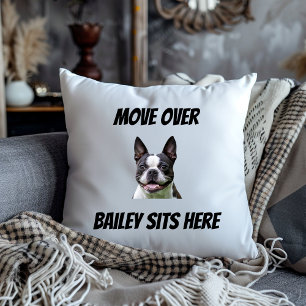 Rutsch Rüber Der Hund Sitzt Hier Lustiger Benutzer Kissen