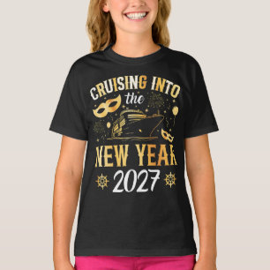 Rutschen ins neue Jahr 2027 Mädchen T-Shirt